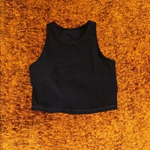 Vuori Midnight Black Crop Top